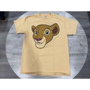 Disney Lion King Nala Graphic T Shirt Tan Cartoon Movie Tee Adult M